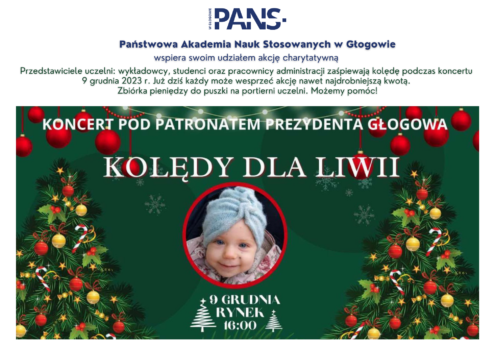 PANS w Głogowie dla Liwii (plakat)