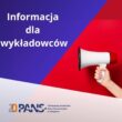 Komunikat dla nowych wykładowców